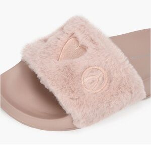 [Brand New] The WISHBONE Collection / Jaclyn /Pink Faux Fur sandal / Size 9